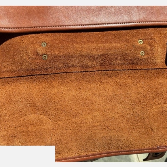 Vintage Coach tan glove leather messenger bag - Picture 4 of 6